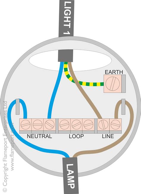 junction box ceiling rose|wiring a ceiling rose diagram.